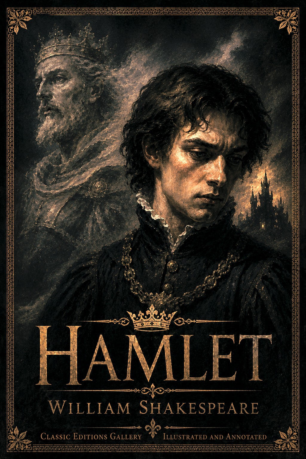 Cover artwork for Hamlet by William Shakespeare